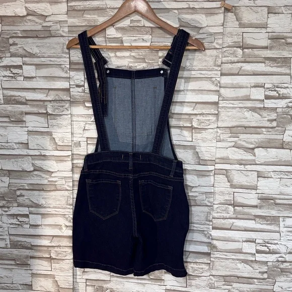 KanCan Navy Blue Denim XS Overalls - Picture 7 of 9